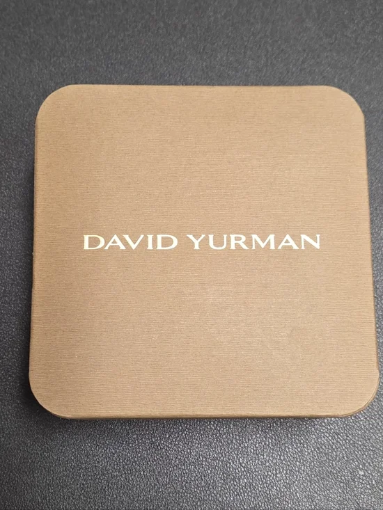 David Yurman Two-Tone Petite Cable Linked Necklace Silver and 14kt Gold NWOT - Picture 3 of 6